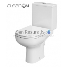 CERSANIT COLOUR 011 CLEAN ON WC tualetes pods horizontalais izvads sienā ar vāku Soft Close