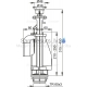 Alcaplast Izplūdes vārsts A04(A08) ar dub.pog.