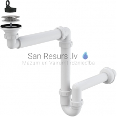 Alcaplast Space saving wash-basin trap DN63 A413