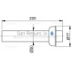 Alcaplast Tруба с обрамлением DN50 L=220mm d90 P047