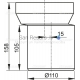Alcaplast Отвод эксцентрический 158x110x135 mm A92