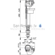 Alcaplast Bottom inlet fill valve 1/2 A12(A17)