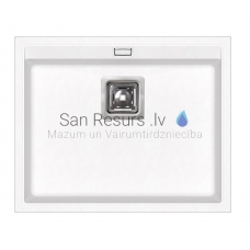 Aquasanita stone mass kitchen sink DELICIA 550 Alba 55.5x45x5 cm