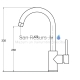 Aquasanita stone mass kitchen faucet SABIA Beige