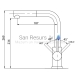 Aquasanita stone mass kitchen faucet MODUS Silica