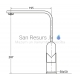 Aquasanita kitchen faucet SIGNA Chrome