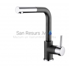 Aquasanita stone mass kitchen faucet MODUS Black Metallic
