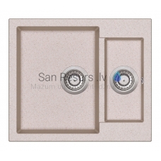 Aquasanita кухонная раковина из каменной массы TESA 600 Beige 58x50 см