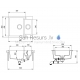 Aquasanita stone mass kitchen sink TESA 600 Alba 58x50 cm