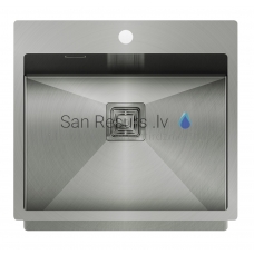 Aquasanita nerūdijančio plieno virtuvės kriauklė sink AIRA 550 55x51 cm