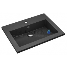 Aquasanita izlietne BQA 60 Black Metallic 600x450