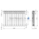 KFA aliuminis radiatorius G500F BLACK ANTRICYT DECOR ( 4 sekcijos)