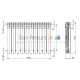 KFA higieninis aliuminis radiatorius G500F SILVER IONS ( 1 sekcija)