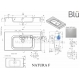 BLU akmens masas izlietne NATURA F 900x460