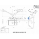 BLU akmens masas izlietne ANDRIA 400x220