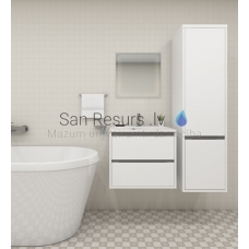 BLU aukšta spinta SAVONA II 404x402x1501 (Coconut white)