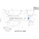 BLU akmens masas vanna SATITTA 1800