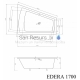 BLU akrila vanna EDERA 1700x1300 L/R