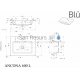 BLU akmens masas izlietne ANCONA 600x450