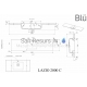 BLU akmens masas izlietne LAZIO 2000x545