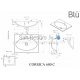 BLU akmens masas izlietne CORSICA  600x450