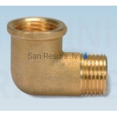 Žalvarinė alkūnė 90⁰ MF DN15 (1/2”)