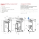 BURNIT granulu kamīns-krāsns ar gaisa plūsmas apkuri AMBIENT  8kW (Coffe Brown)