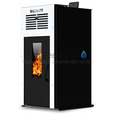 BURNIT granulu kamīns-krāsns ar gaisa plūsmas apkuri AMBIENT  8kW (Swan White)