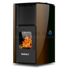 BURNIT centrālapkures granulu kamīns-krāsns ADVANT 13kW (Coffe Brown)