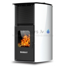 BURNIT centrālapkures granulu kamīns-krāsns ADVANT 13kW (Swan White)