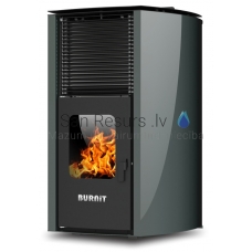 BURNIT centrālapkures granulu kamīns-krāsns ADVANT 13kW (Anthracite Grey)