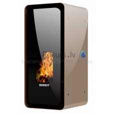 BURNIT centrālapkures granulu kamīns-krāsns CALOR 13kW (Cappuccino)