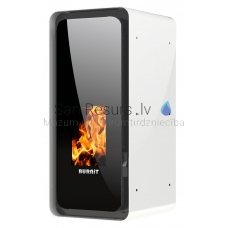 BURNIT centrālapkures granulu kamīns-krāsns CALOR 13kW (Swan White)