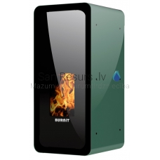 BURNIT centrālapkures granulu kamīns-krāsns CALOR 13kW (Pine Green)