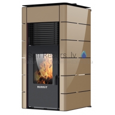 BURNIT centrālapkures granulu kamīns-krāsns CONCEPT 13kW (Cappuccino)