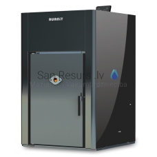 BURNIT centrālapkures granulu kamīns-krāsns ADVANT B 35kW (Black)