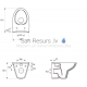 CERSANIT PARVA CLEAN ON WC wall mounted toilet without toilet seat