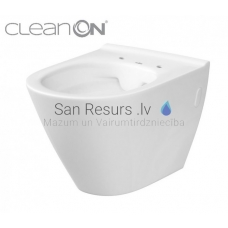 CERSANIT CITY OVAL CLEAN ON 011 WC piekaramais tualetes pods bez vāka