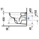 Duravit WC подвесной унитаз D-Code с Soft Close крышкой, 355x545 mm