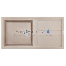 ELLECI akmens masas virtuves izlietne BEST 480 Avena 100x51 cm