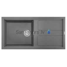 ELLECI akmens masas virtuves izlietne BEST 480 Cemento 100x51 cm