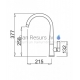 ELLECI kitchen faucet ATHENA Cemento