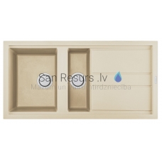 ELLECI akmens masas virtuves izlietne BEST 475 Champagne 100x51 cm