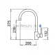 ELLECI kitchen faucet CLOUD Chrome