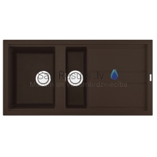 ELLECI akmens masas virtuves izlietne BEST 475 Espresso 100x51 cm