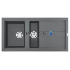 ELLECI akmens masas virtuves izlietne BEST 475 Titanium 100x51 cm
