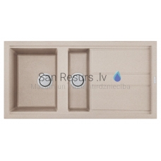 ELLECI akmens masas virtuves izlietne BEST 475 Avena 100x51 cm