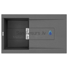ELLECI akmens masas virtuves izlietne SMART 400 Tumši pelēks 86x51.5 cm