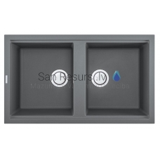ELLECI akmens masas virtuves izlietne BEST 450 Titanium 86x51 cm