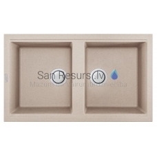 ELLECI akmens masas virtuves izlietne BEST 450 Avena 86x51 cm